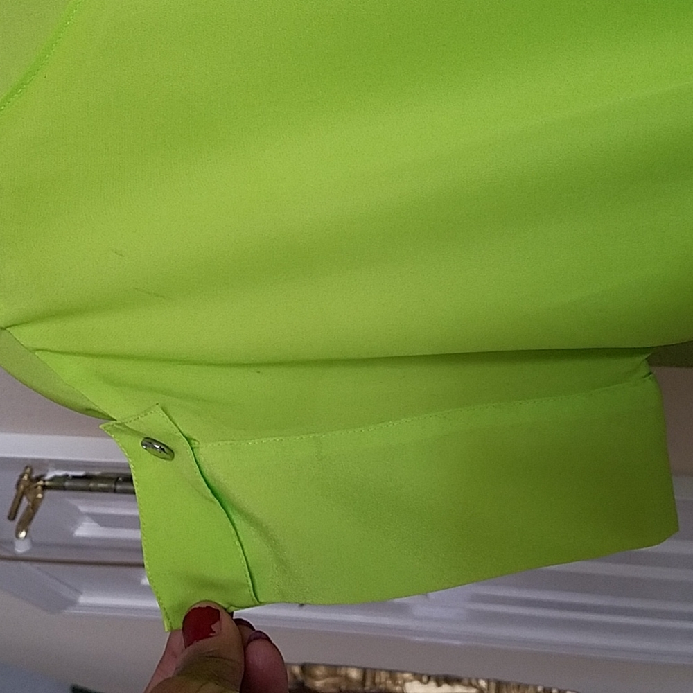 Michael Kors, 0218, neon green top, Size 2 - Picture 4 of 7